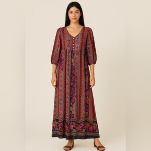 Love21 Boho Floral Striped Maxi Dress‎ – Size Small